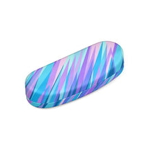 Load image into Gallery viewer, Blue Pink Abstract Eighties Hard Glasses Case by The Photo Access
