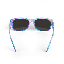 将图片加载到图库查看器，Blue Pink Abstract Eighties Sunglasses by The Photo Access
