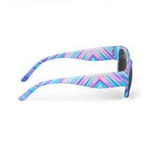 将图片加载到图库查看器，Blue Pink Abstract Eighties Sunglasses by The Photo Access
