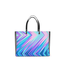Load image into Gallery viewer, Blue Pink Abstract Eighties Handbags by The Photo Access
