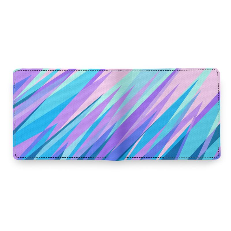 Blue Pink Abstract Eighties Mens Wallet by The Photo Access