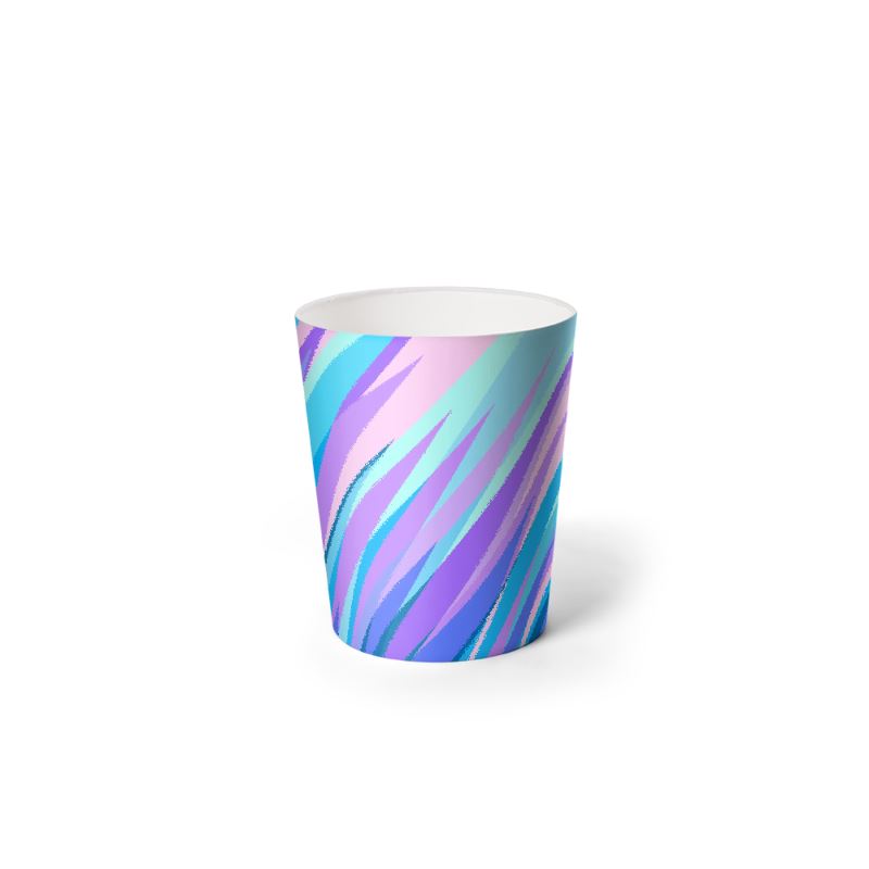 Blue Pink Abstract Eighties Waste Paper Bin by The Photo Access