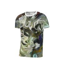 Load image into Gallery viewer, Abstract Fluid Lines of Movement Muted Tones High Fashion Cut and Sew All Over Print T-Shirt by The Photo Access
