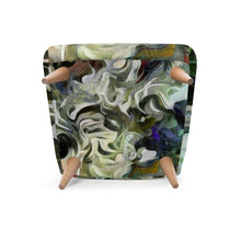 Load image into Gallery viewer, Abstract Fluid Lines of Movement Muted Tones High Fashion Occasional Chair by The Photo Access
