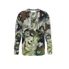 Load image into Gallery viewer, Abstract Fluid Lines of Movement Muted Tones High Fashion Sweatshirt by The Photo Access
