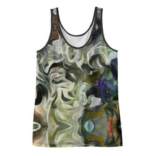 Load image into Gallery viewer, Abstract Fluid Lines of Movement Muted Tones High Fashion Custom Ladies Tank Top by The Photo Access
