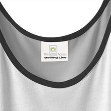 Load image into Gallery viewer, Abstract Fluid Lines of Movement Muted Tones High Fashion Custom Ladies Tank Top by The Photo Access
