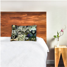 将图片加载到图库查看器，Abstract Fluid Lines of Movement Muted Tones High Fashion Custom Silk Pillow Case by The Photo Access
