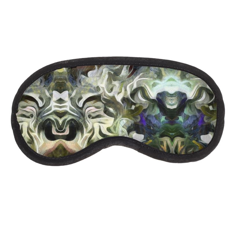 Abstract Fluid Lines of Movement Muted Tones High Fashion Eye Mask by The Photo Access