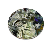 Load image into Gallery viewer, Abstract Fluid Lines of Movement Muted Tones Leather Coasters by The Photo Access
