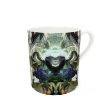 Load image into Gallery viewer, Abstract Fluid Lines of Movement Muted Tones Bone China Mug by The Photo Access
