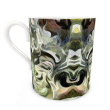 Load image into Gallery viewer, Abstract Fluid Lines of Movement Muted Tones Bone China Mug by The Photo Access
