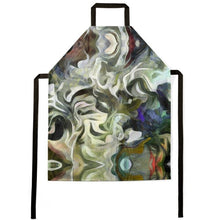 Load image into Gallery viewer, Abstract Fluid Lines of Movement Muted Tones High Fashion Custom Aprons by The Photo Access
