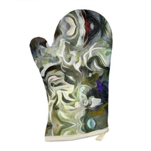 Load image into Gallery viewer, Abstract Fluid Lines of Movement Muted Tones Oven Glove by The Photo Access

