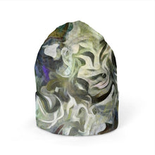 Load image into Gallery viewer, Abstract Fluid Lines of Movement Muted Tones High Fashion Beanie by The Photo Access
