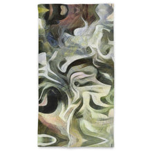Load image into Gallery viewer, Abstract Fluid Lines of Movement Muted Tones High Fashion Neck Tube Scarves by The Photo Access
