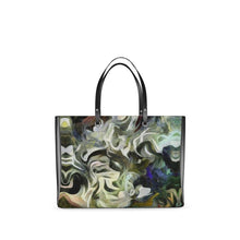 Lade das Bild in den Galerie-Viewer, Abstract Fluid Lines of Movement Muted Tones High Fashion Handbag by The Photo Access
