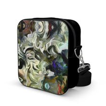 Load image into Gallery viewer, Abstract Fluid Lines of Movement Muted Tones High Fashion Custom Shoulder Bag by The Photo Access
