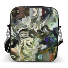 Load image into Gallery viewer, Abstract Fluid Lines of Movement Muted Tones High Fashion Custom Shoulder Bag by The Photo Access
