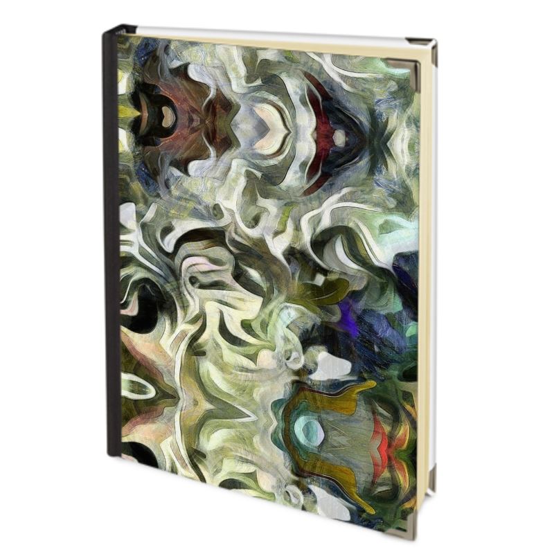 Abstract Fluid Lines of Movement Muted Tones High Fashion Custom Journals by The Photo Access