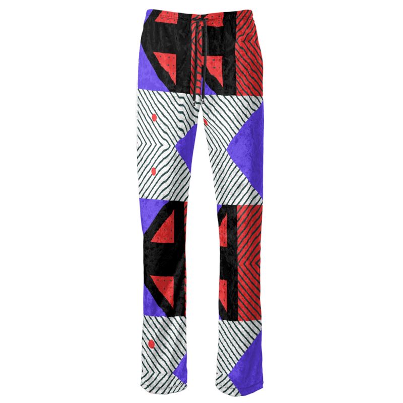 Neo Memphis Patches Stickers Womens Trousers by The Photo Access