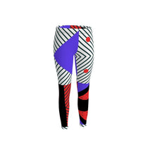 Load image into Gallery viewer, Neo Memphis Patches Stickers Leggings by The Photo Access

