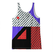 Load image into Gallery viewer, Neo Memphis Patches Stickers Ladies Tank Top by The Photo Access
