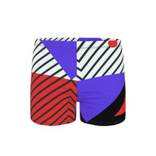 Load image into Gallery viewer, Neo Memphis Patches Stickers Swimming Trunks by The Photo Access

