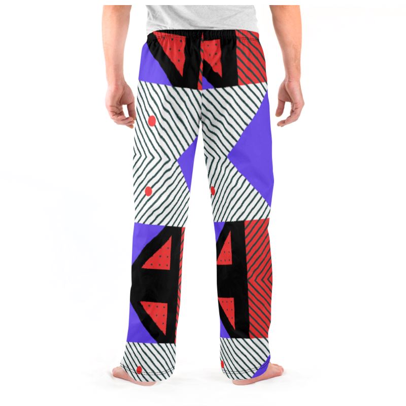 Neo Memphis Patches Stickers Mens Pajama Bottoms by The Photo Access