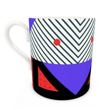 Load image into Gallery viewer, Neo Memphis Patches Stickers Bone China Mug by The Photo Access
