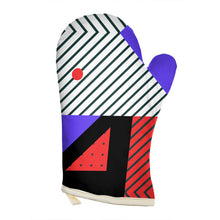 Load image into Gallery viewer, Neo Memphis Patches Stickers Oven Glove by The Photo Access
