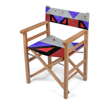 Load image into Gallery viewer, Neo Memphis Patches Stickers Directors Chair by The Photo Access
