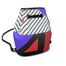 Load image into Gallery viewer, Neo Memphis Patches Stickers Bucket Backpack by The Photo Access
