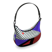 Load image into Gallery viewer, Neo Memphis Patches Stickers Curve Hobo Bag by The Photo Access
