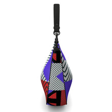 Load image into Gallery viewer, Neo Memphis Patches Stickers Curve Hobo Bag by The Photo Access
