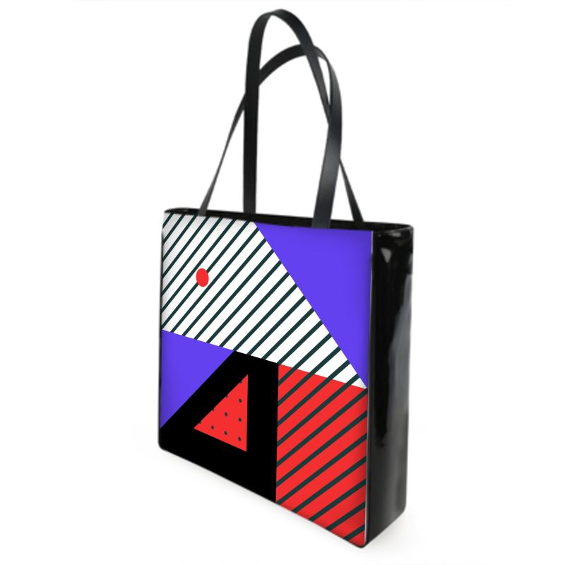 Neo Memphis Patches Stickers Beach Bag by The Photo Access