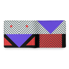 Cargar imagen en el visor de la galería, Neo Memphis Patches Stickers Mens Personalized Wallet by The Photo Access
