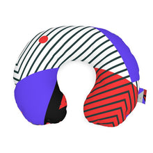गैलरी व्यूवर में इमेज लोड करें, Neo Memphis Patches Stickers Travel Neck Pillow by The Photo Access
