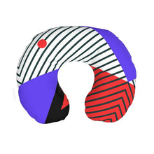 Load image into Gallery viewer, Neo Memphis Patches Stickers Travel Neck Pillow by The Photo Access
