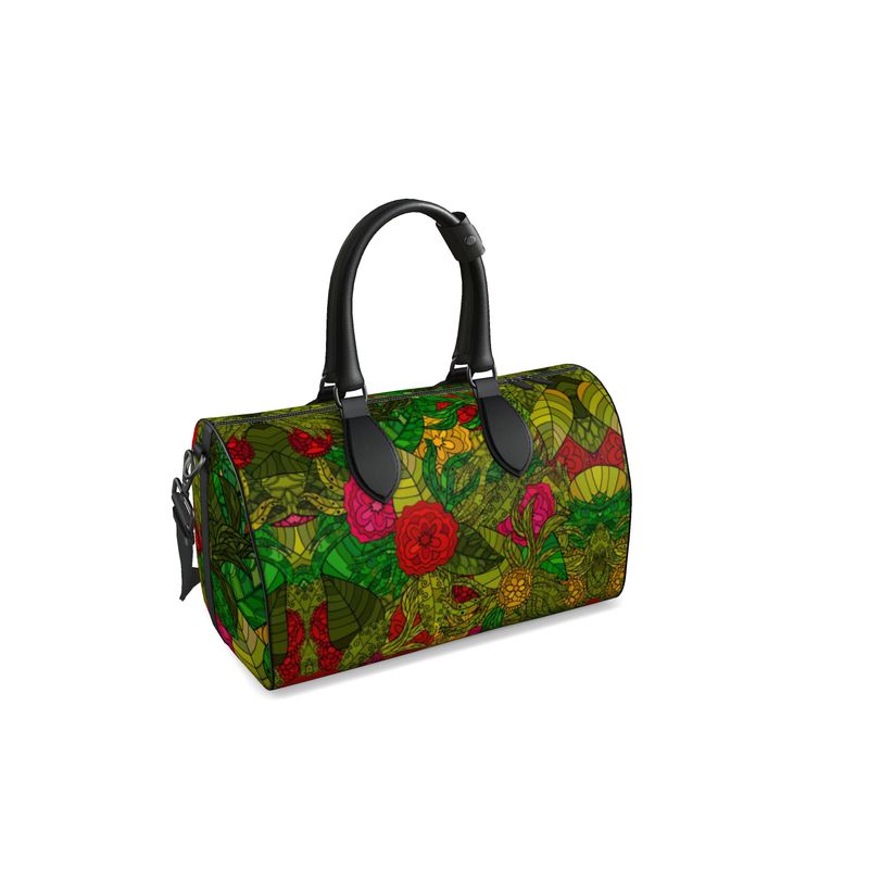 Hand Drawn Floral Seamless Pattern Duffle Bag by The Photo Access