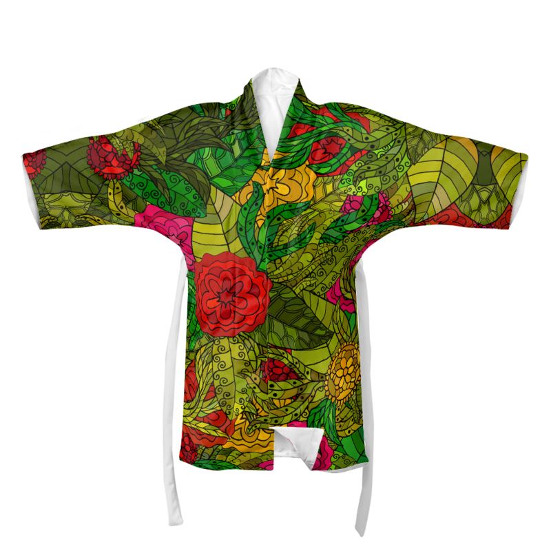 Hand Drawn Floral Seamless Pattern Kimono by The Photo Access