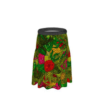 Load image into Gallery viewer, Hand Drawn Floral Seamless Pattern Skirt by The Photo Access
