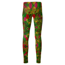 Load image into Gallery viewer, Hand Drawn Floral Seamless Pattern High Waisted Leggings by The Photo Access
