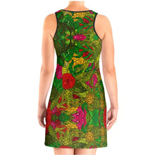 Load image into Gallery viewer, Hand Drawn Floral Seamless Pattern Halter Dress by The Photo Access
