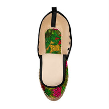 Load image into Gallery viewer, Hand Drawn Floral Seamless Pattern Hi Top Espadrilles by The Photo Access
