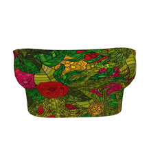 Load image into Gallery viewer, Hand Drawn Floral Seamless Pattern Bandeau Tops by The Photo Access
