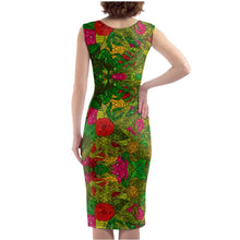 Load image into Gallery viewer, Hand Drawn Floral Seamless Pattern Bodycon Dress by The Photo Access
