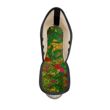 Загрузить изображение в средство просмотра галереи, Hand Drawn Floral Seamless Pattern Ladies Wedge Espadrilles by The Photo Access
