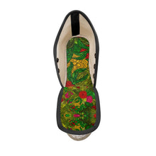 Загрузить изображение в средство просмотра галереи, Hand Drawn Floral Seamless Pattern Ladies Wedge Espadrilles by The Photo Access
