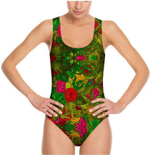 Cargar imagen en el visor de la galería, Hand Drawn Floral Seamless Pattern Swimsuit by The Photo Access
